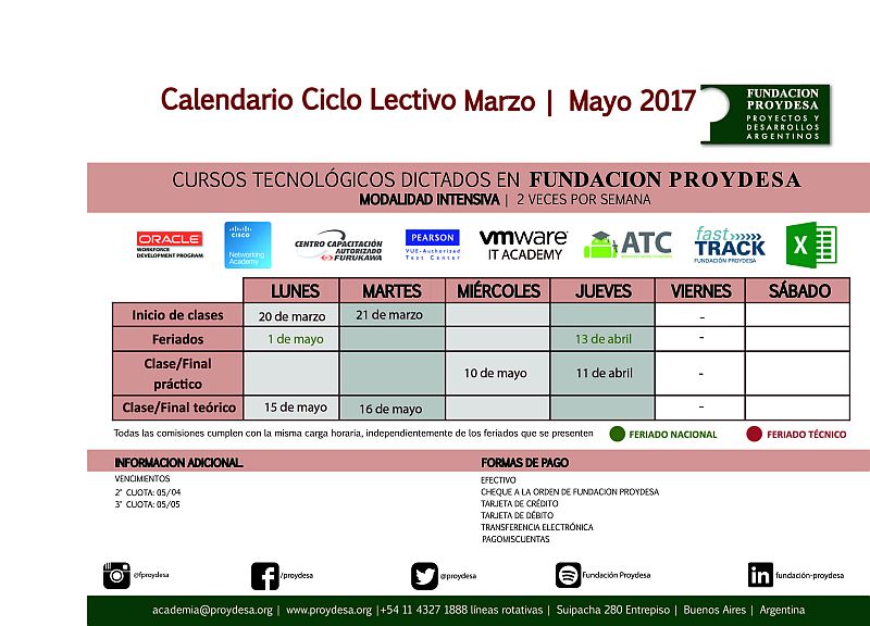 CRONOGRAMA ACADEMIA intensivo marzo mayo 2017c