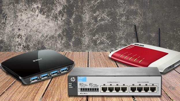 hub switch y router